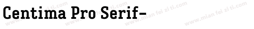 Centima Pro Serif字体转换